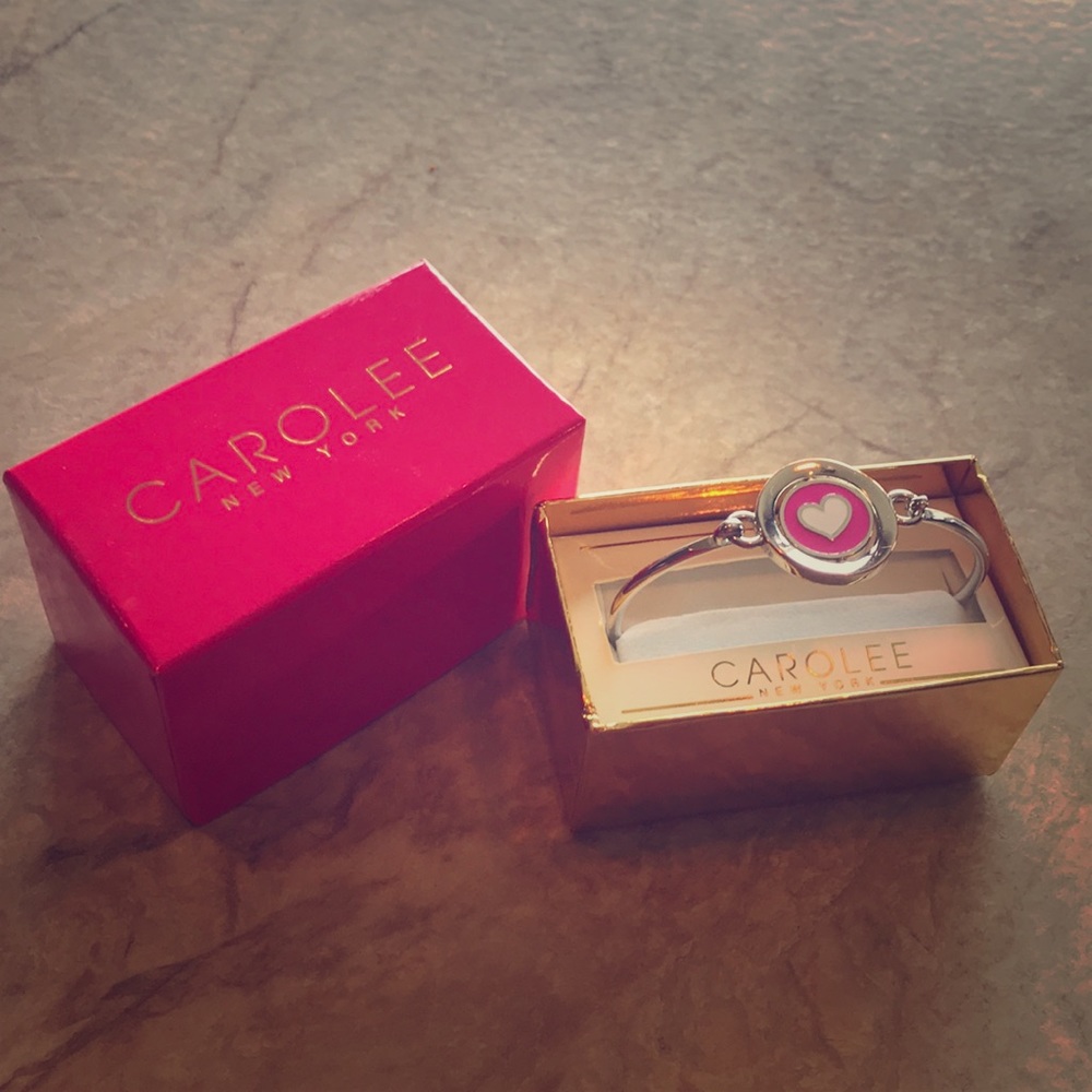Carolee Women’s word play spinning charm bangle